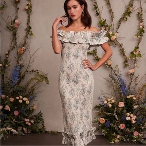 V. Chapman The Lilac Dress in Blue Bouquet